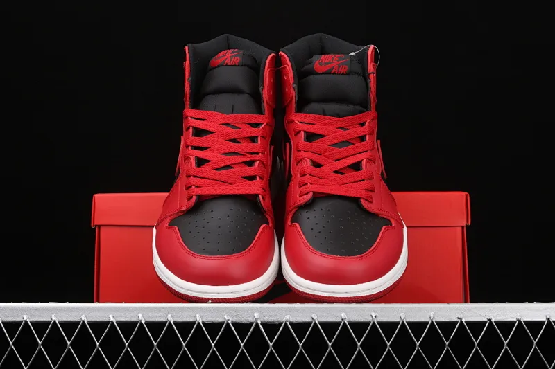 All categories Air Jordan Jordan series basketball shoes Air Jordan 1 High X version Air Jordan 1 Hi 85 AJ1 Joe 1 reverse black and red prohibited high-top basketball shoes BQ4422-600